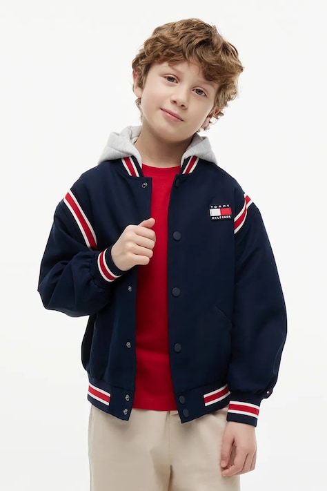 Tommy Hilfiger bomberka dziecięca granatowa KB0KB10571