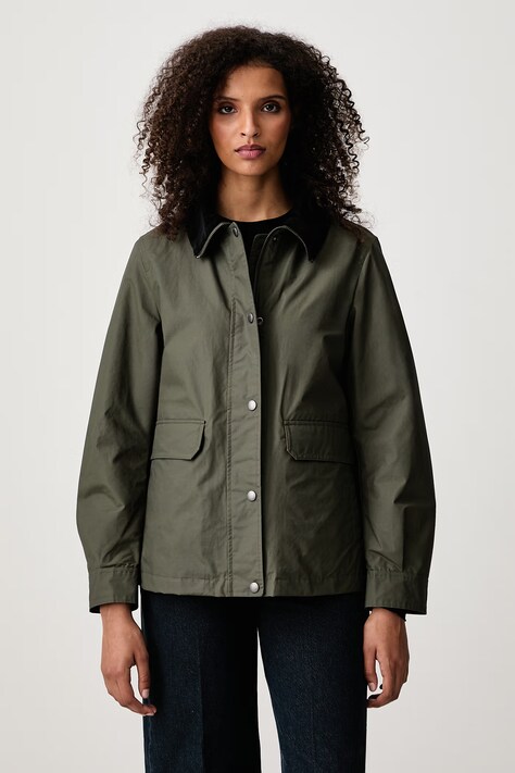 Woolrich CFWWOU2206FRUT5314 kurtka przejściowa damska zielona Waxed