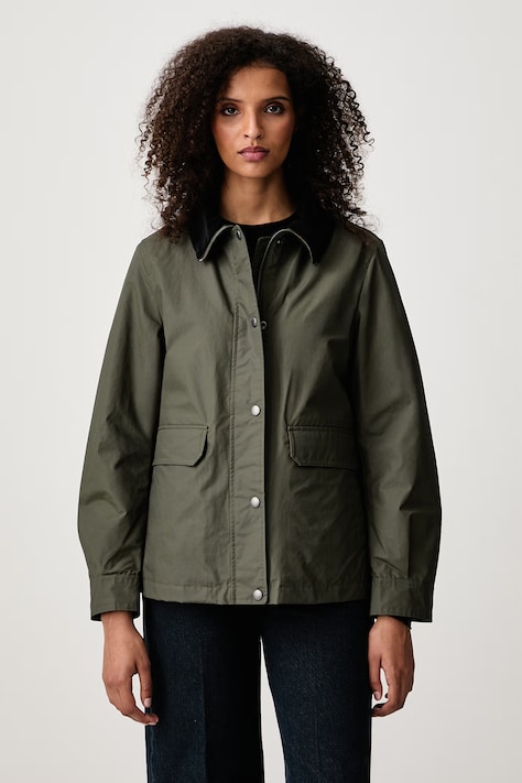 Woolrich CFWWOU2206FRUT5314 kurtka przejściowa damska zielona Waxed