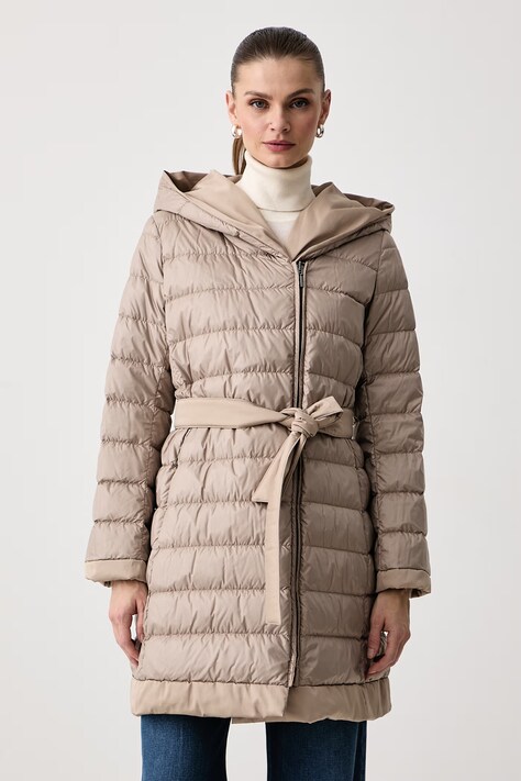 Weekend Max Mara Kurtka puchowa dwustronna damska WKDUGGIOSO beżowa 2625496052