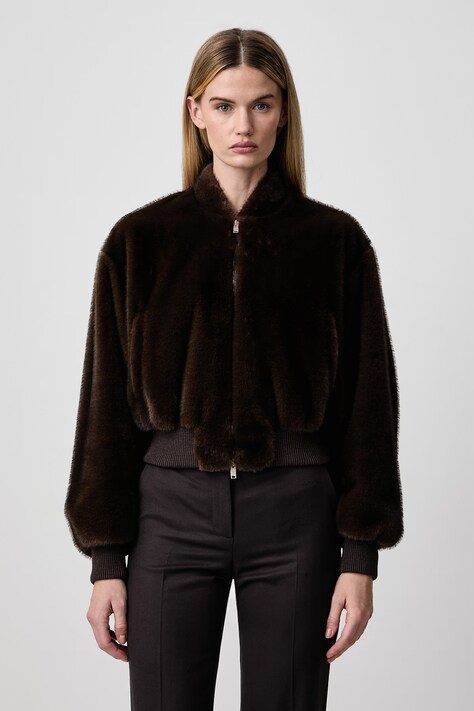 Stella McCartney Giacca bomber da donna nera 6801643IU977