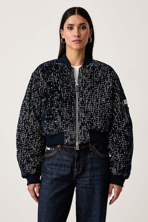 Guess Jeans Bomberka damska granatowa W6BL34 W3800