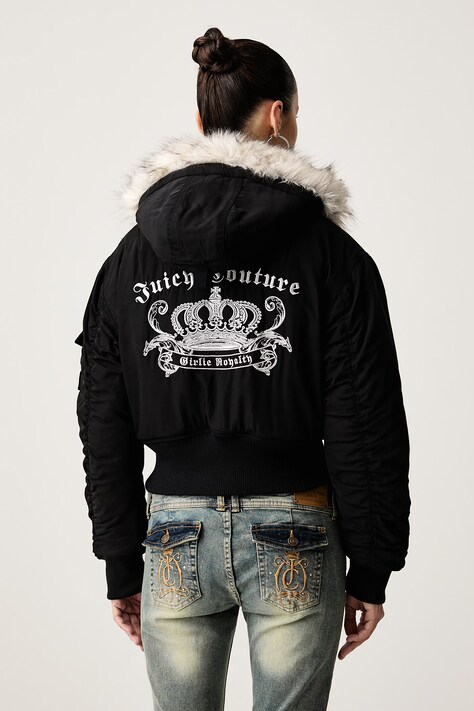 Juicy Couture куртка жіноча CAMILLE REBELLE NYLON — фото 3