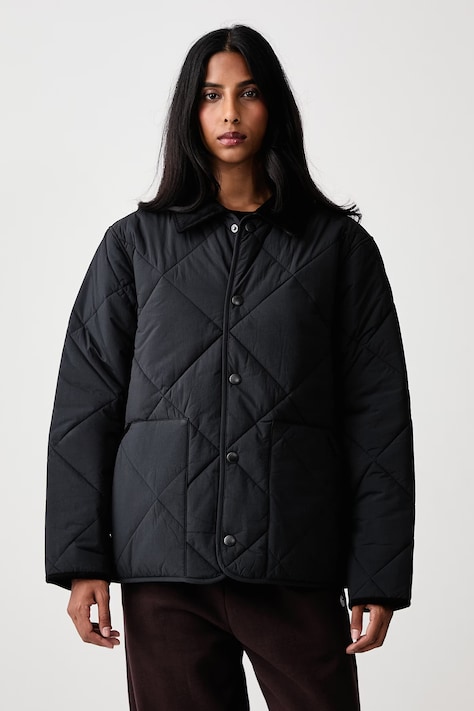 Barbour Modified Short Liddesdale Quilted krótka kurtka damska czarna MQU1866BK11