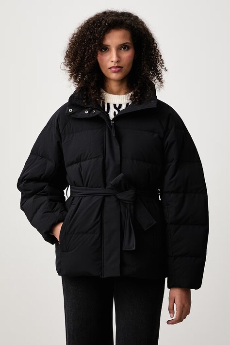 Maison Kitsuné Kurtka puchowa damska czarna MRWWQ03WQ4095
