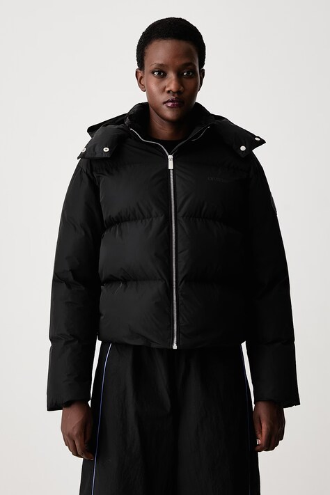 Off-White Tech Taffeta Down κοντό μπουφάν γυναικείο μαύρο 2FG00596T