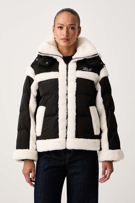 Karl Lagerfeld Krótka kurtka damska czarna B4W15004