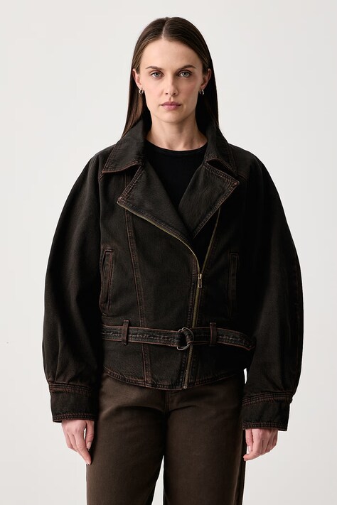 Levi's Kurtka damska jeansowa 80S BOMBER brązowa 0088X