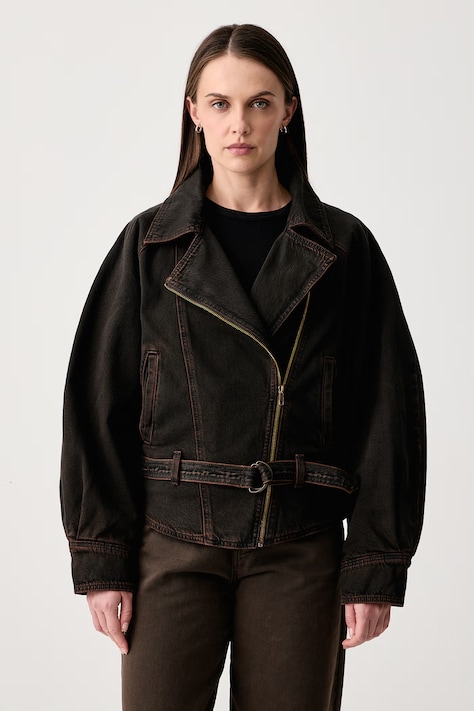 Levi's Kurtka damska jeansowa 80S BOMBER brązowa 0088X