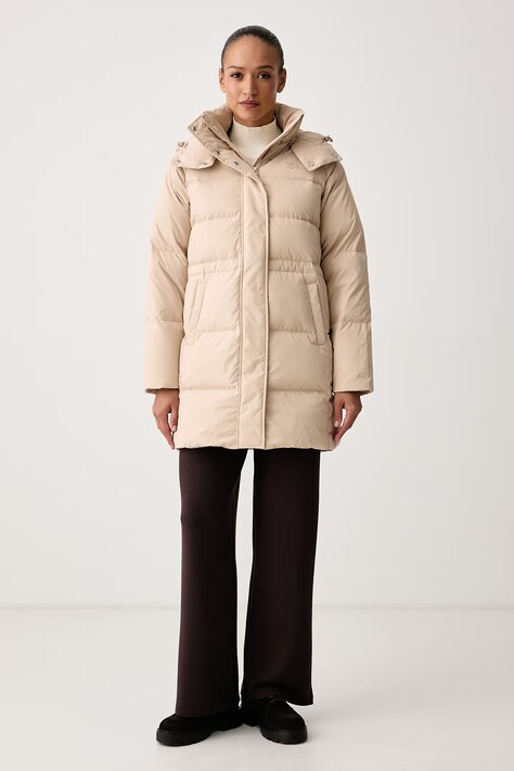 Lacoste Kurtka puchowa damska beżowa BF8425