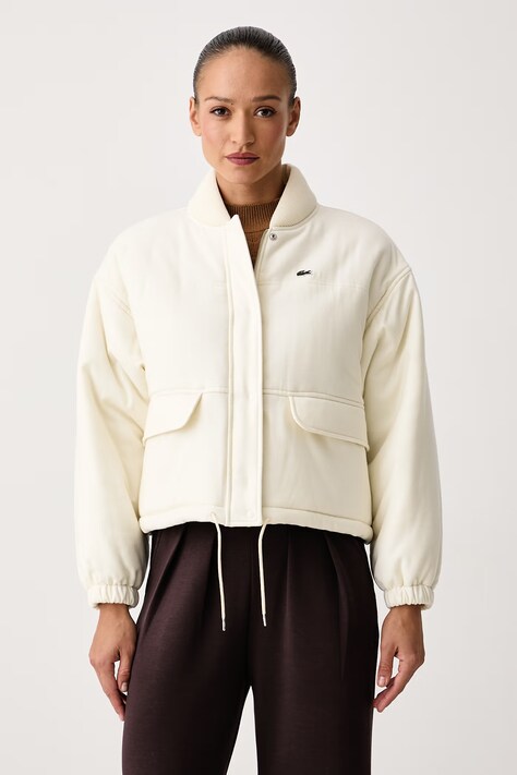 Lacoste Kurtka damska wełniana beżowa BF9304