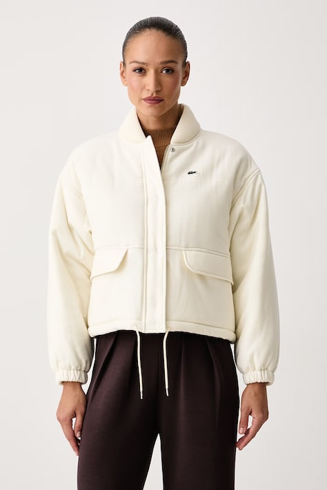 Lacoste Kurtka damska wełniana beżowa BF9304