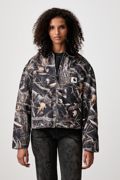 Carhartt WIP OG Detroit Jacket krótka kurtka damska bawełniana multicolor I035672