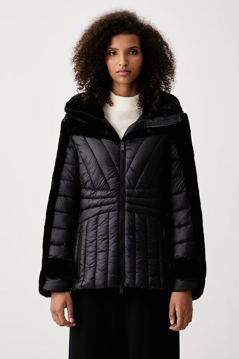 DKNY Krótka kurtka damska czarna P4MJ6Y05