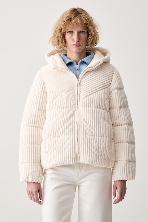 DKNY Kurtka damska welurowa beżowa DJ6J6340