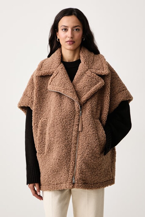 DKNY Bezrękawnik damski brązowy DJ6J6265