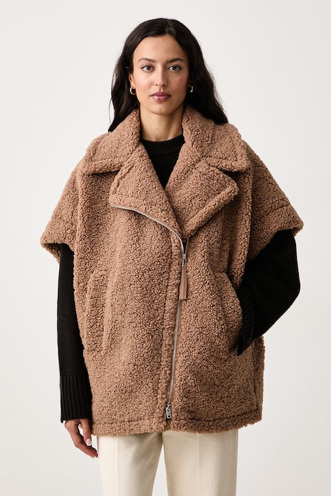 DKNY Bezrękawnik damski brązowy DJ6J6265