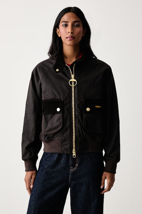 Barbour Kurtka damska bawełniana Ivybridge brązowa LWX1574