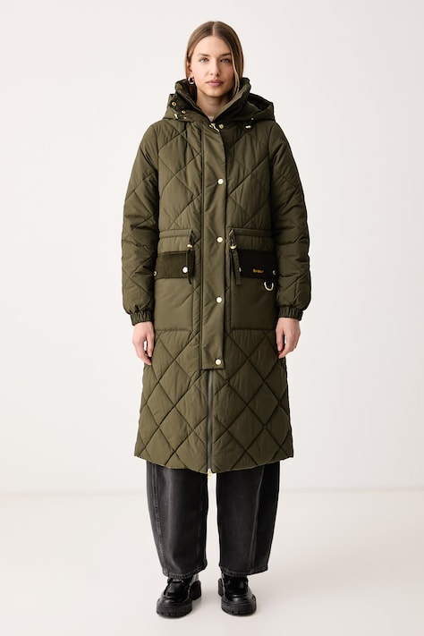 Barbour Geacă matlasată pentru femei Alverstone verde LQU1930