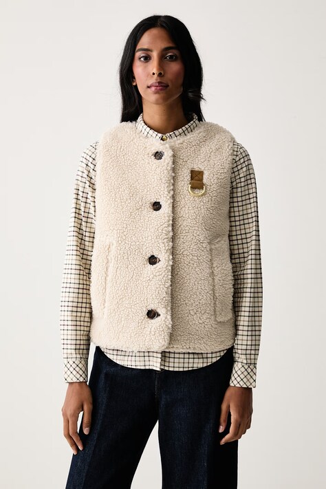 Barbour Bezrękawnik damski beżowy LGI0228