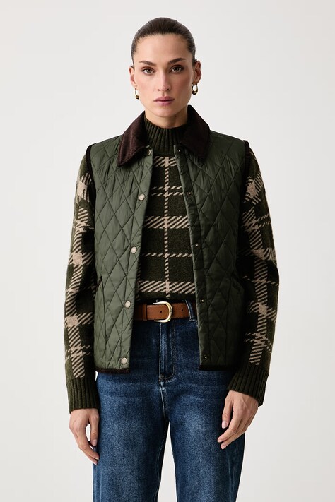 Barbour Bezrękawnik damski Darwen zielony LGI0229