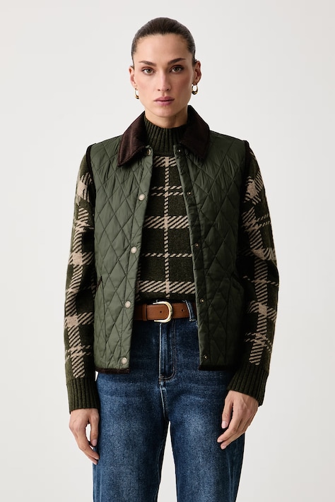 Barbour Bezrękawnik damski Darwen zielony LGI0229
