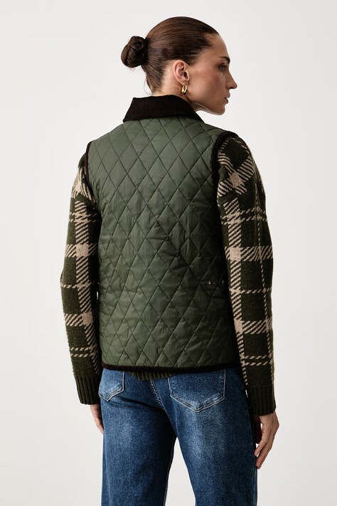 Barbour Bezrękawnik damski Darwen zielony LGI0229