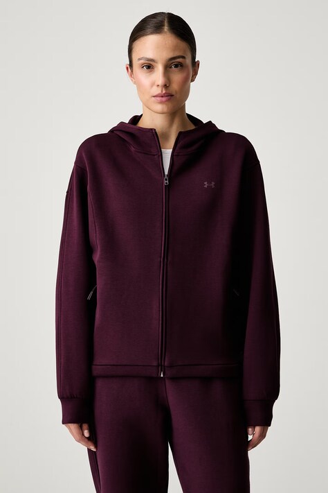 Under Armour μπλούζα με κουκούλα γυναικεία Unstoppable μπορντό 6013520