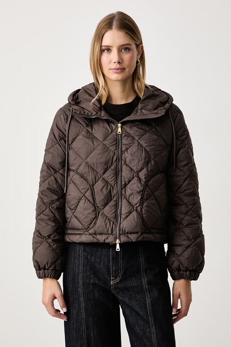 Weekend Max Mara Kurtka puchowa damska WKDERIS brązowa 2625486062600
