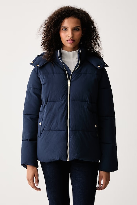U.S. Polo Assn. Prešívaná bunda dámska SHORT PUFFER tmavomodrá WUP2583