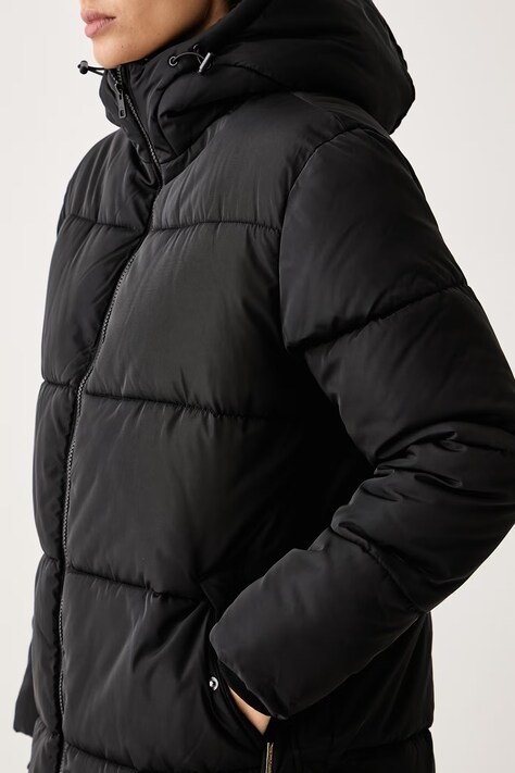 U.S. Polo Assn. довга куртка жіноча MID-LENGTH ZIP DETAIL PUFFER — фото 3