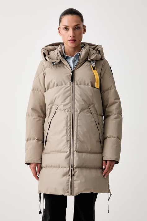 Parajumpers kurtka puchowa damska LONG BEAR beżowa PWJKMA330776