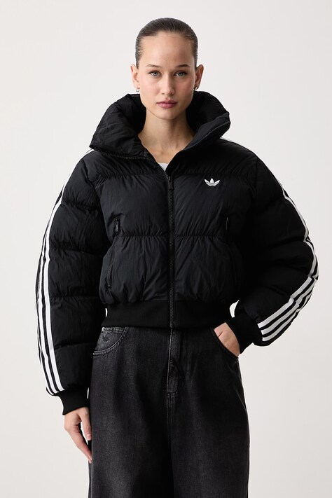 adidas Originals Kurtka zimowa damska Adicolor Short Puffer czarna KT4231