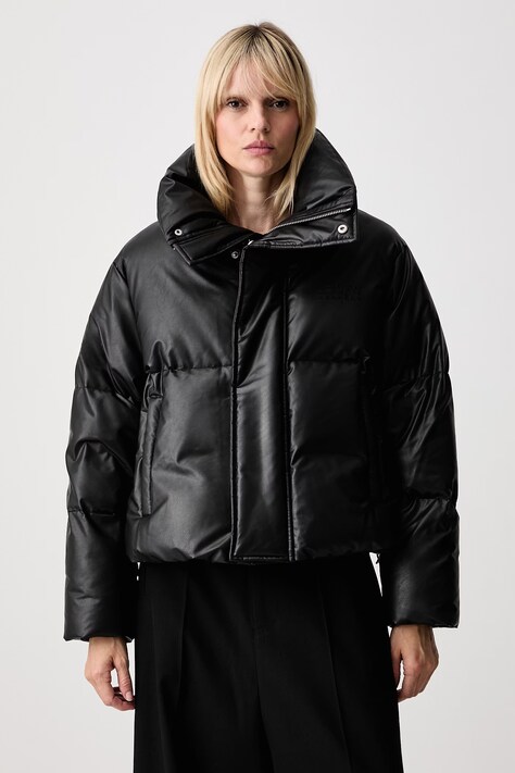 MM6 Maison Margiela kurtka puchowa damska czarna S52AM0368-M36016
