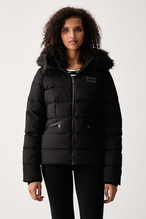 Tommy Jeans Páperová bunda dámska čierna DW0DW23409