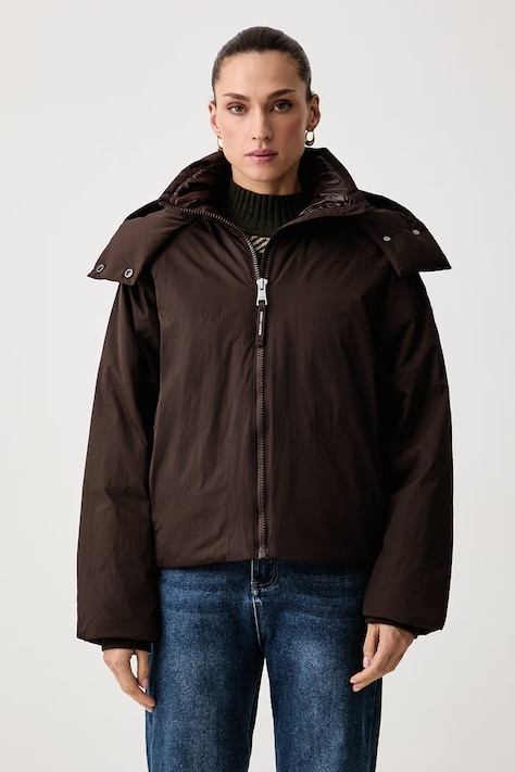 Tommy Hilfiger Kratka jakna za žene smeđa WW0WW51514