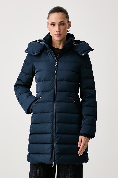Tommy Hilfiger Długa kurtka damska granatowa WW0WW51111
