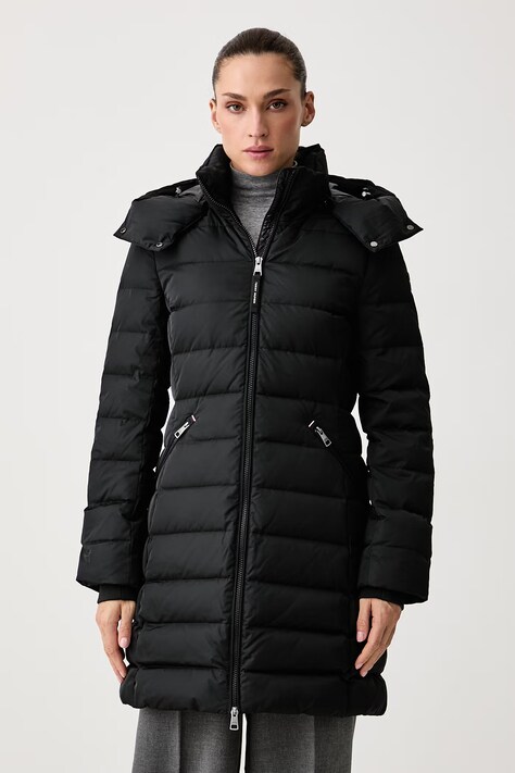 Tommy Hilfiger Długa kurtka damska czarna WW0WW51111