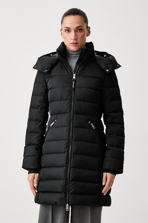 Tommy Hilfiger Długa kurtka damska czarna WW0WW51111