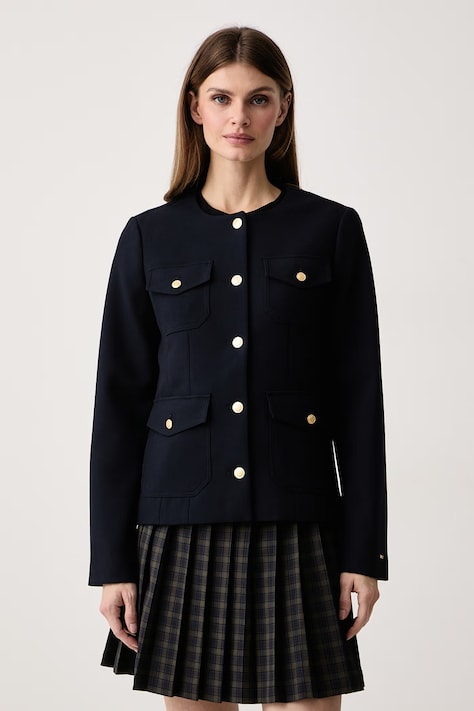 Tommy Hilfiger Μονόπετο σακάκι γυναικείο σκούρο μπλε WW0WW51728