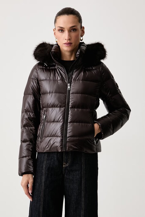 Tommy Hilfiger Pernata jakna za žene smeđa WW0WW51516