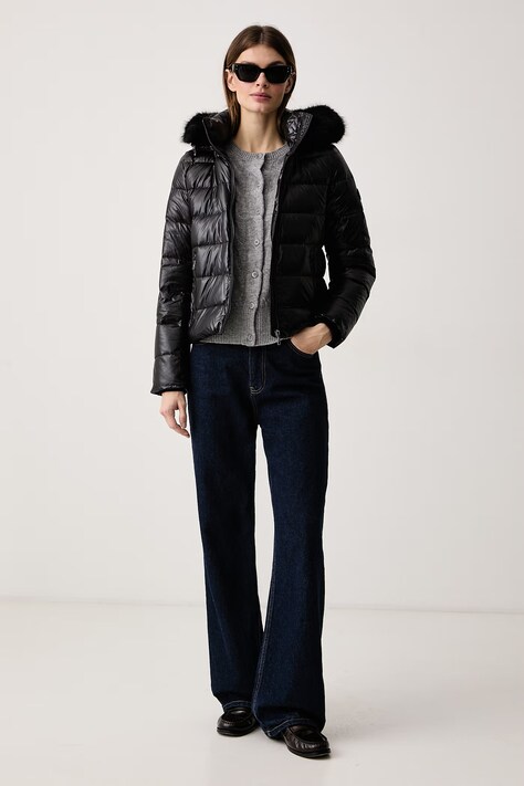 Tommy Hilfiger Kurtka puchowa damska czarna WW0WW51516