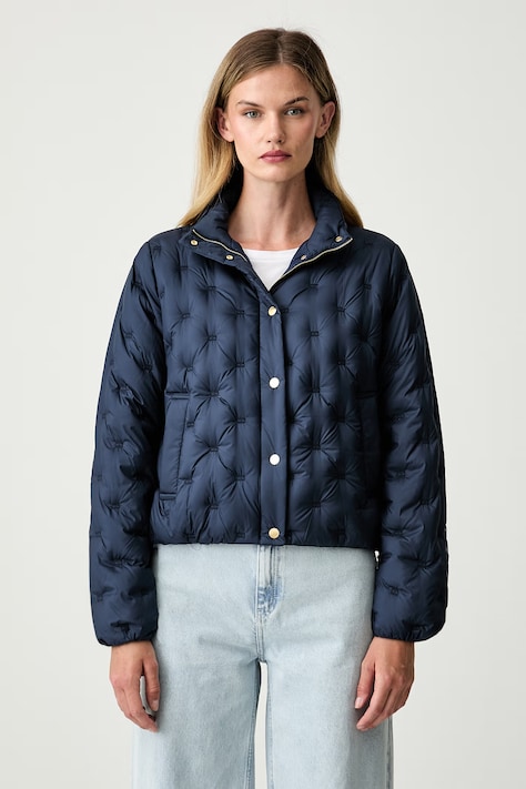 Tommy Hilfiger páperová bunda dámska tmavomodrá WW0WW49855