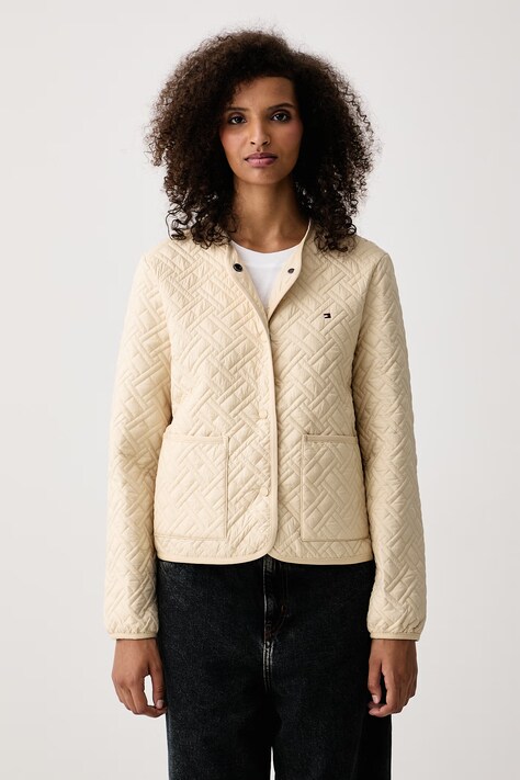 Tommy Hilfiger Μπουφάν γυναικείο μπεζ WW0WW51541