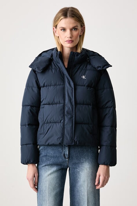 Calvin Klein Jeans Kurtka pikowana damska granatowa LV047H504G