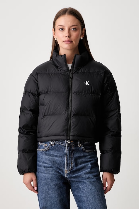 Calvin Klein Jeans krótka kurtka damska czarna LV047H503G