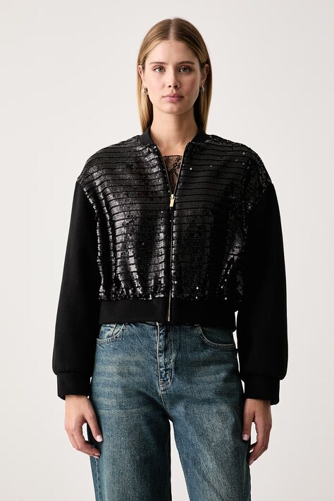 Armani Exchange Яке бомбър дамско черно XW002460 AF26086