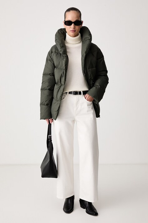 United Colors of Benetton Kurtka puchowa damska zielona 2NIWDN0AP