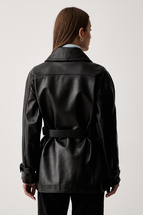 Trussardi kurtka damska skórzana czarna R303A000786N