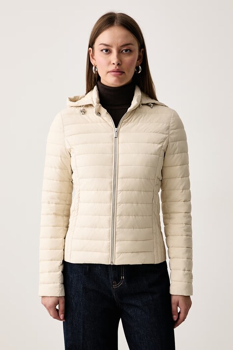 Trussardi Kurtka pikowana damska beżowa F353A000459N